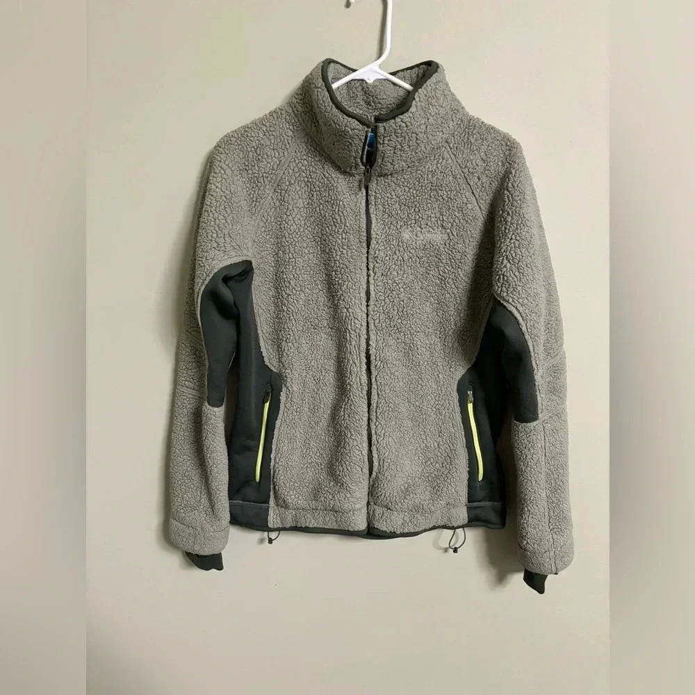 Columbia Sportswear Sherpa Fleece Jacket Womens Size Large Full Zip Coat